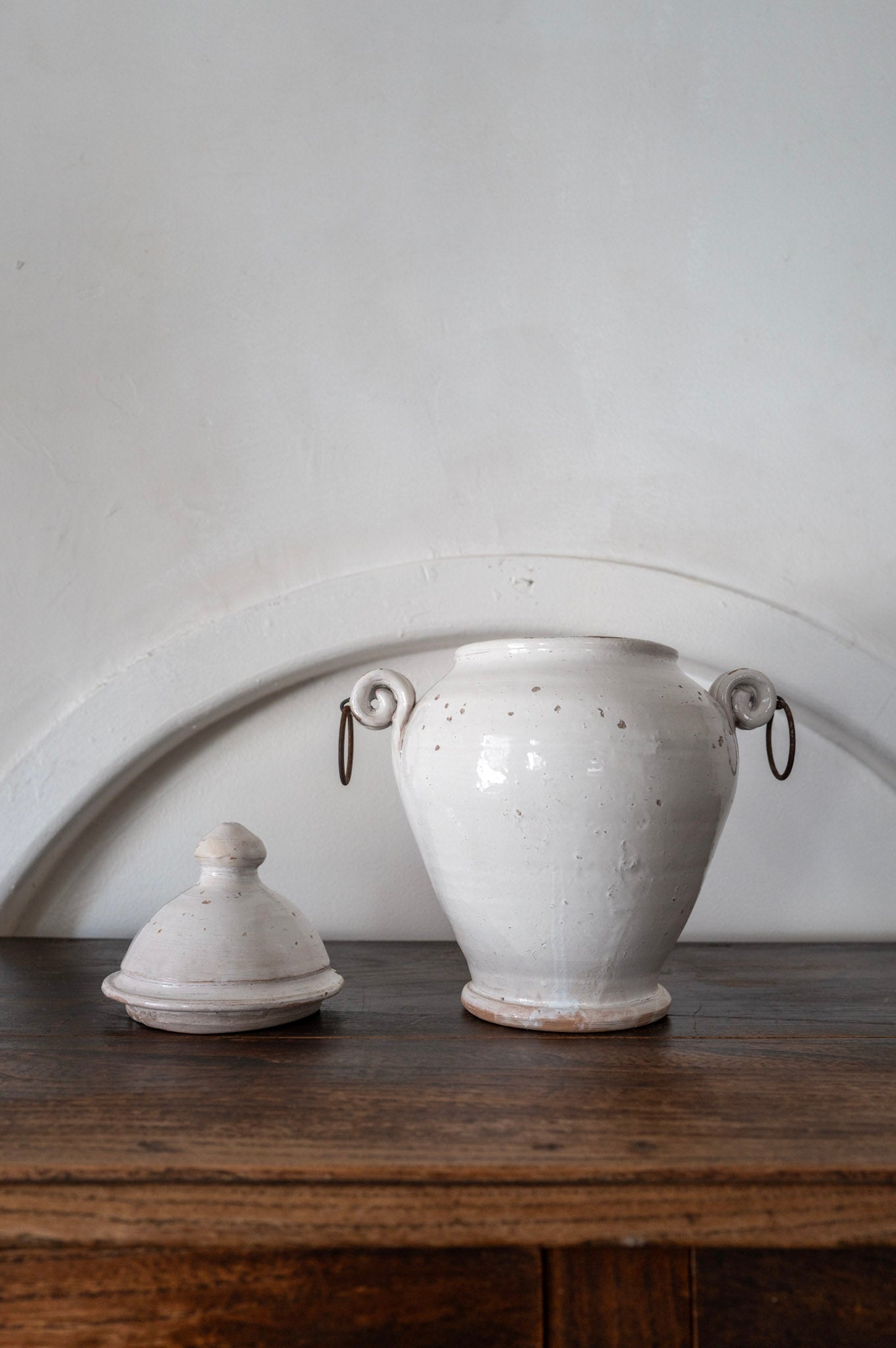 プーリア アンティーク 陶器 壺 1900年代 グロッターリエ AN-25063