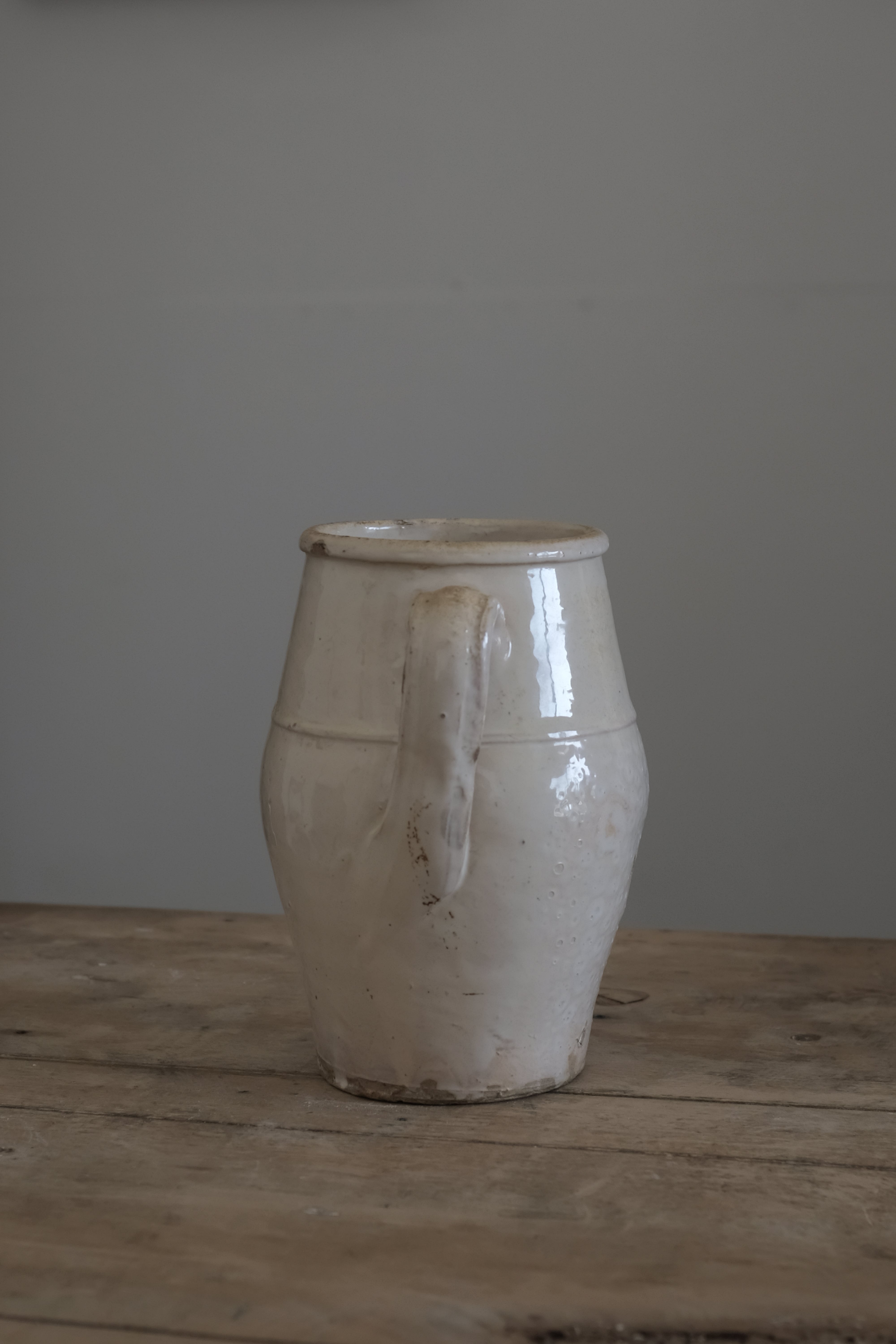  19世紀 イタリア プーリア グロッターリエ 食糧保存壺 AN-24049, ,- ambiant