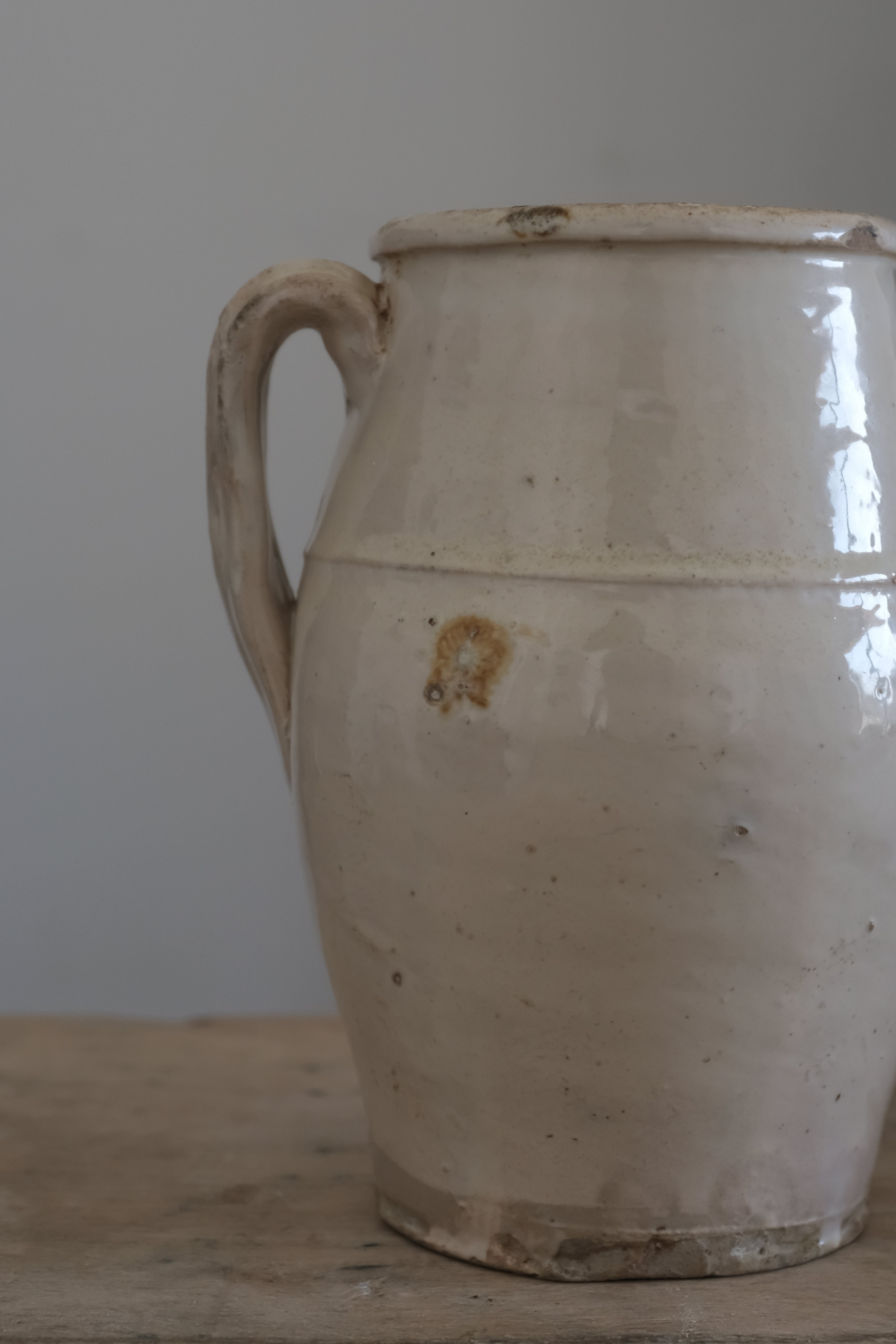  19世紀 イタリア プーリア グロッターリエ 食糧保存壺 AN-24049, ,- ambiant