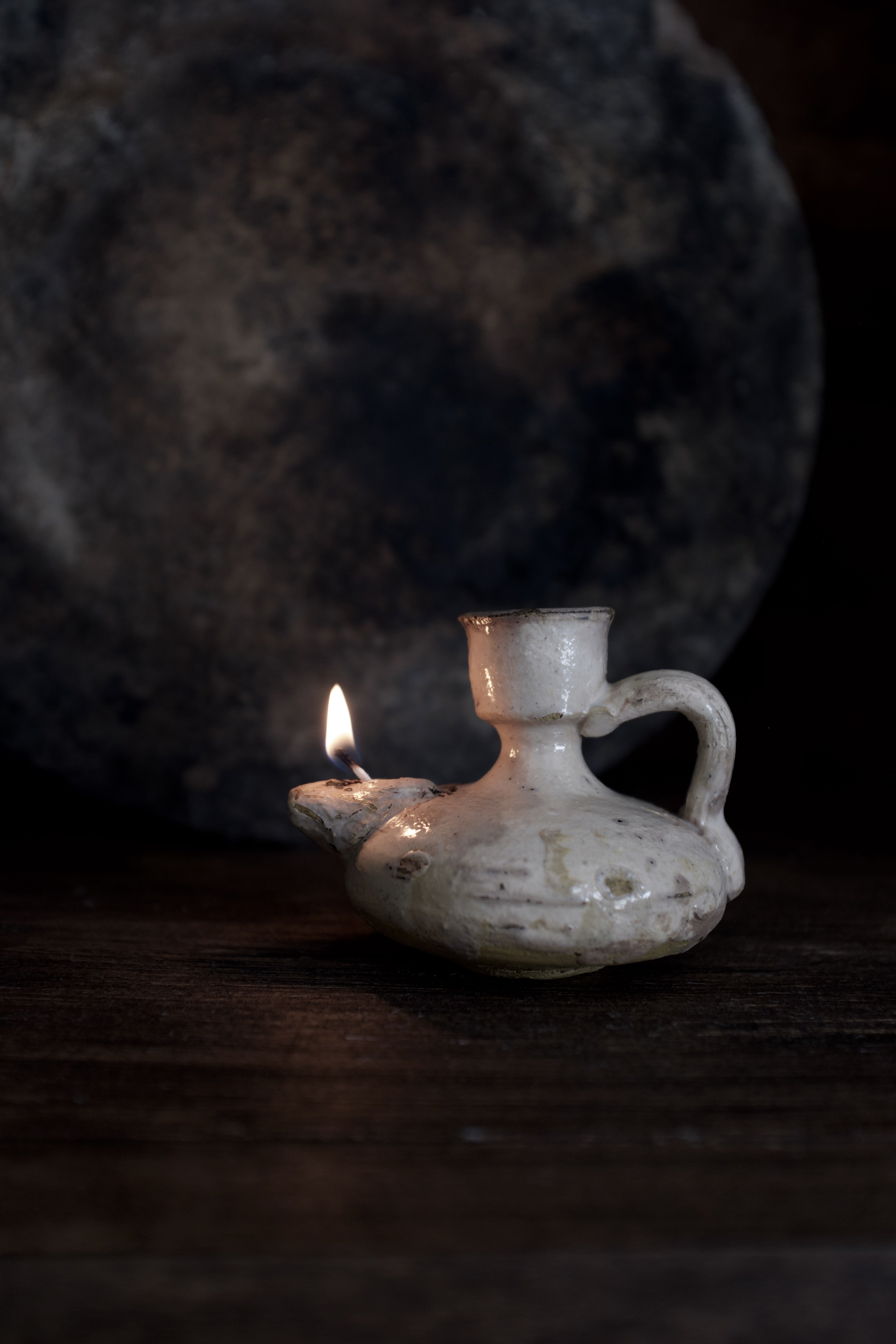  19世紀 イタリア グロッターリエ オイルランプ アンティーク AN-24080, Oil Lamp,- ambiant