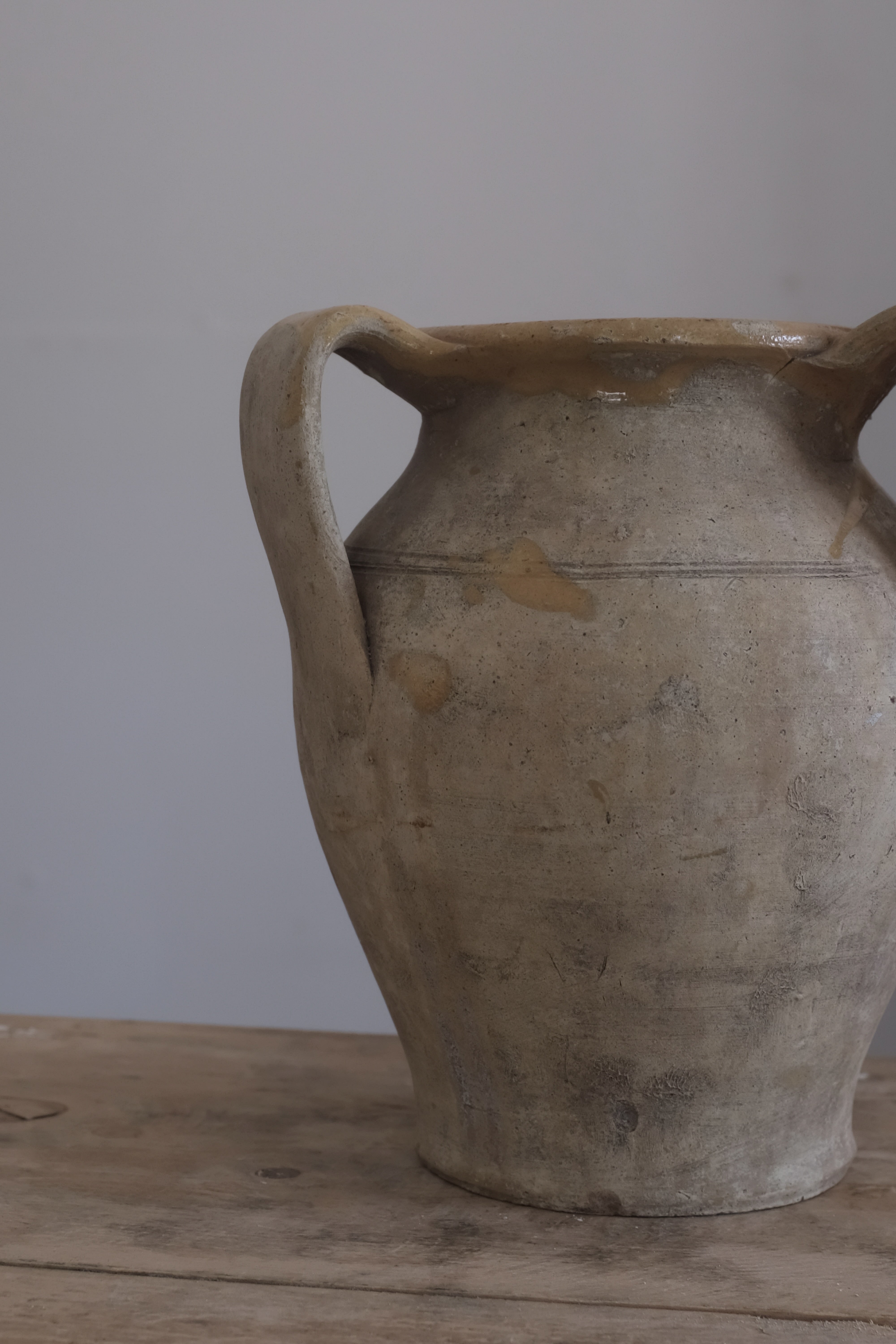 イタリア アンティーク 陶器 壺 19世紀 イタリア AN-24047