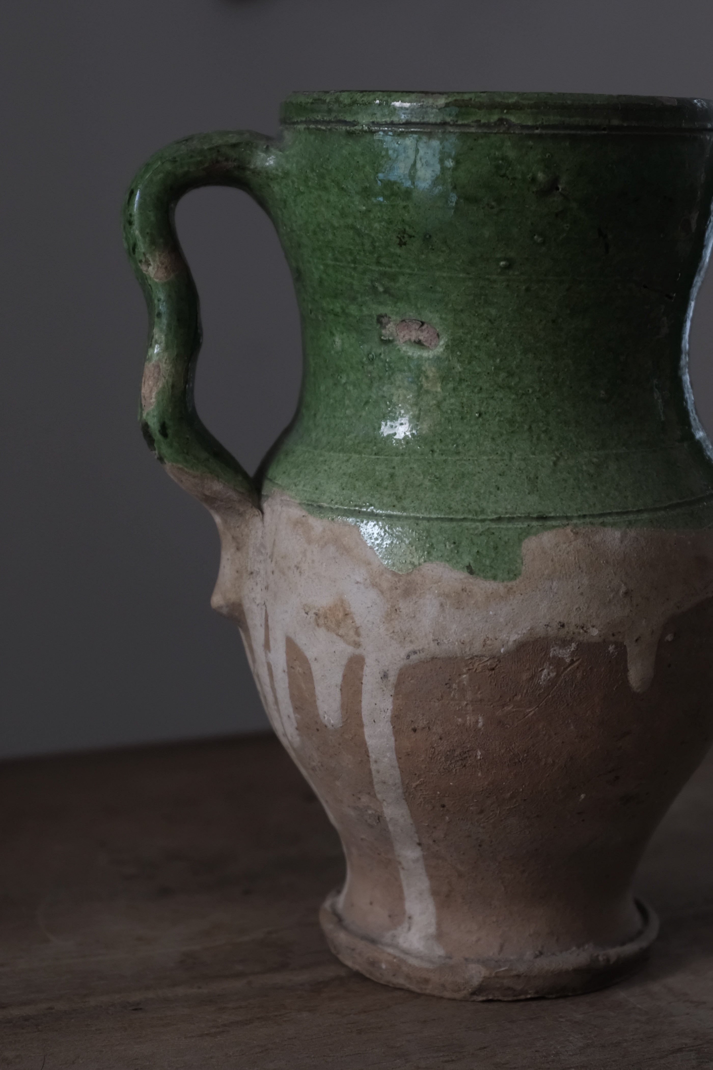  Italy Antique Calvello Vase 1800s / 19世紀 イタリア アンティーク カルヴェッロ 瓶, Antique,- ambiant