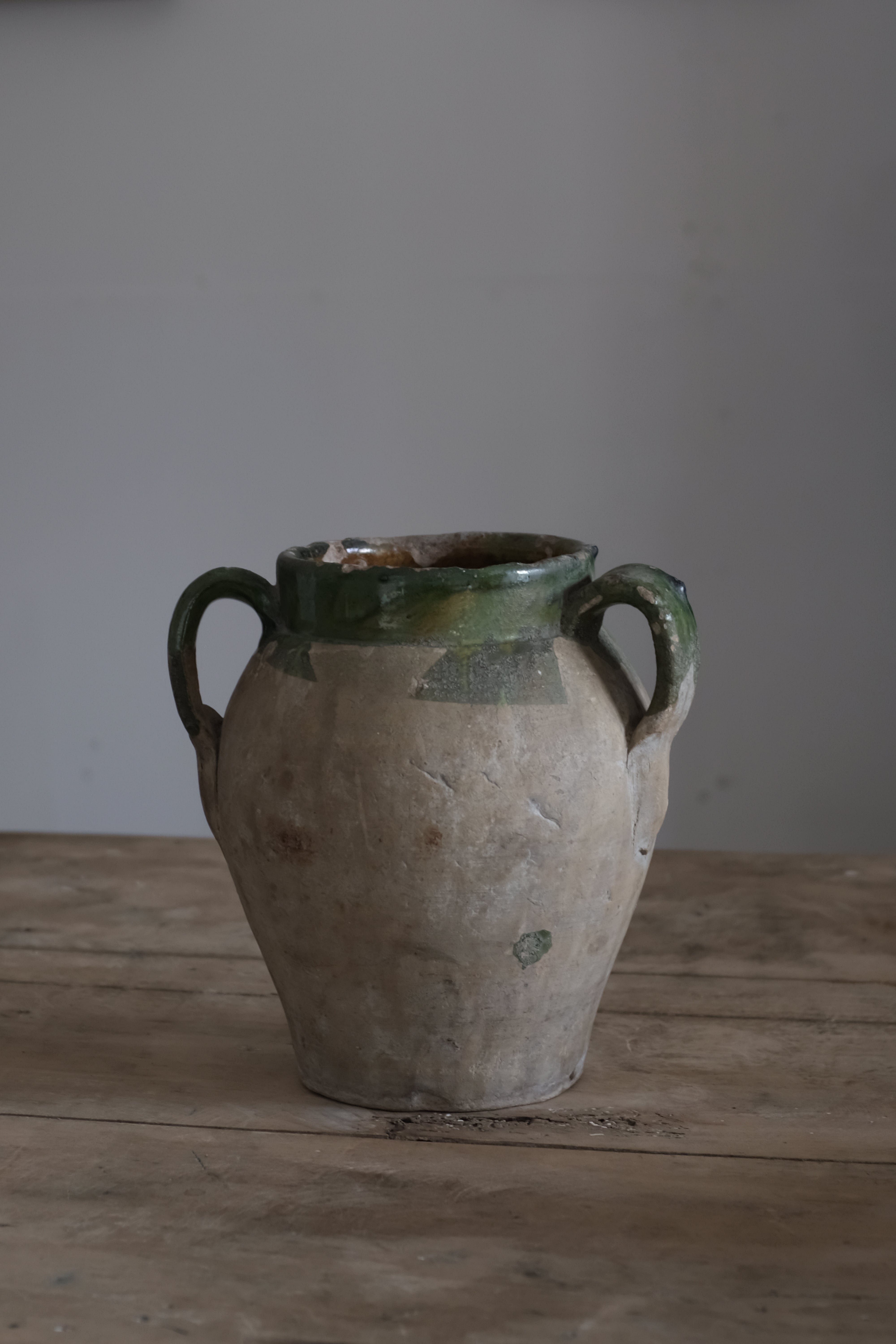 イタリア アンティーク 陶器 壺 19世紀 イタリア AN-24048