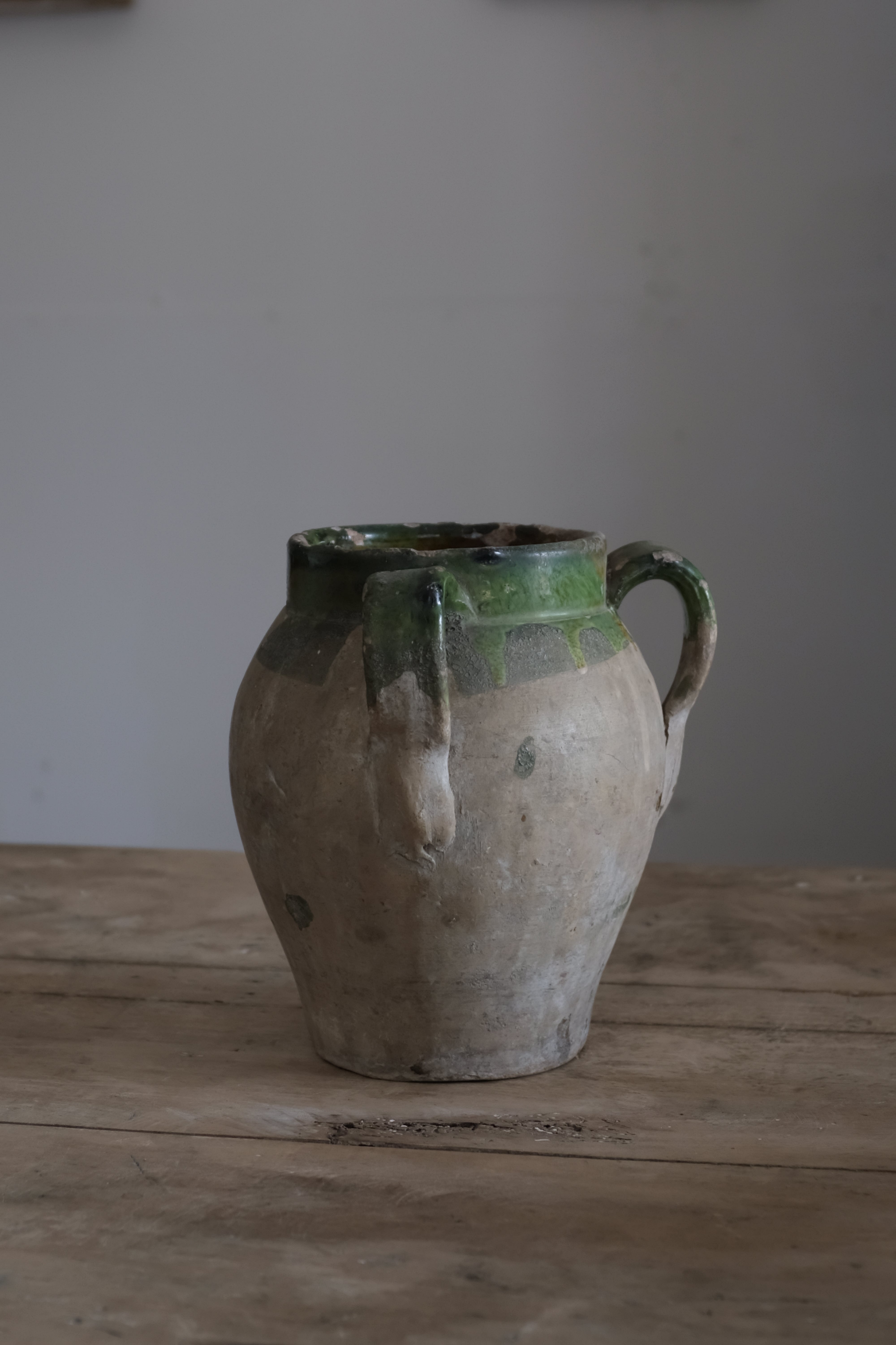 イタリア アンティーク 陶器 壺 19世紀 イタリア AN-24048