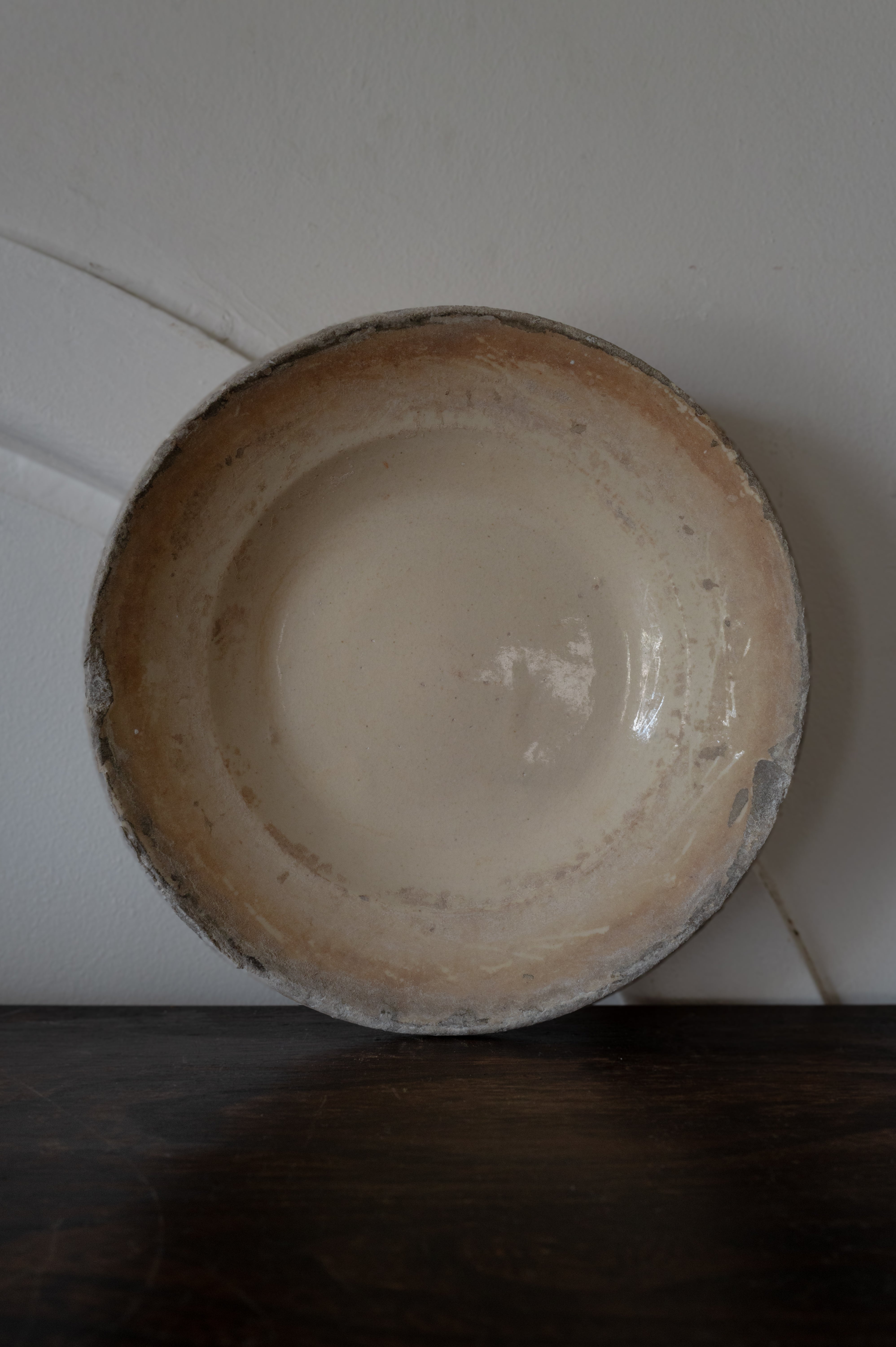 プーリア アンティーク 陶器 皿 19世紀 グロッターリエ AN-24142