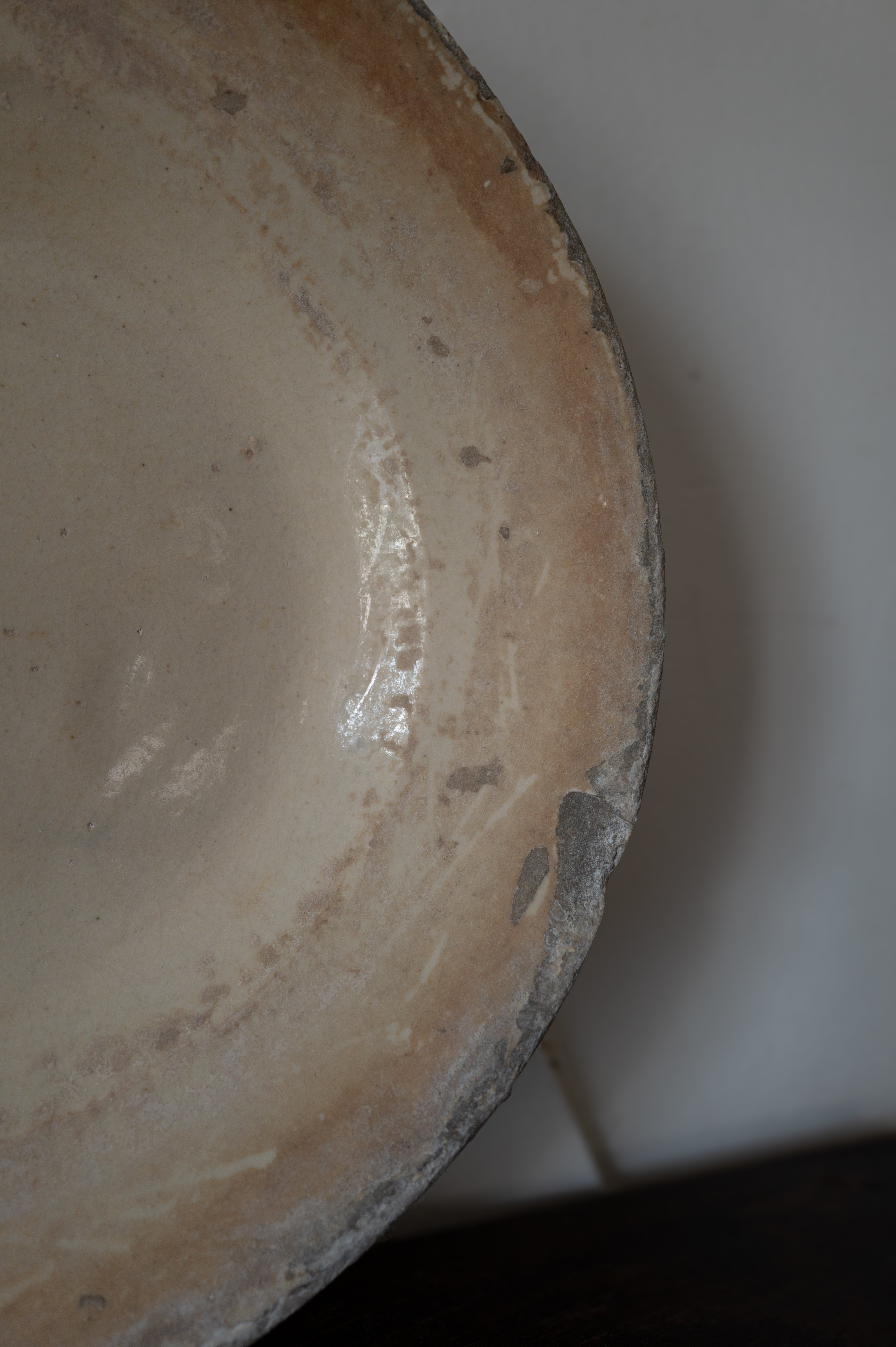 プーリア アンティーク 陶器 皿 19世紀 グロッターリエ AN-24142