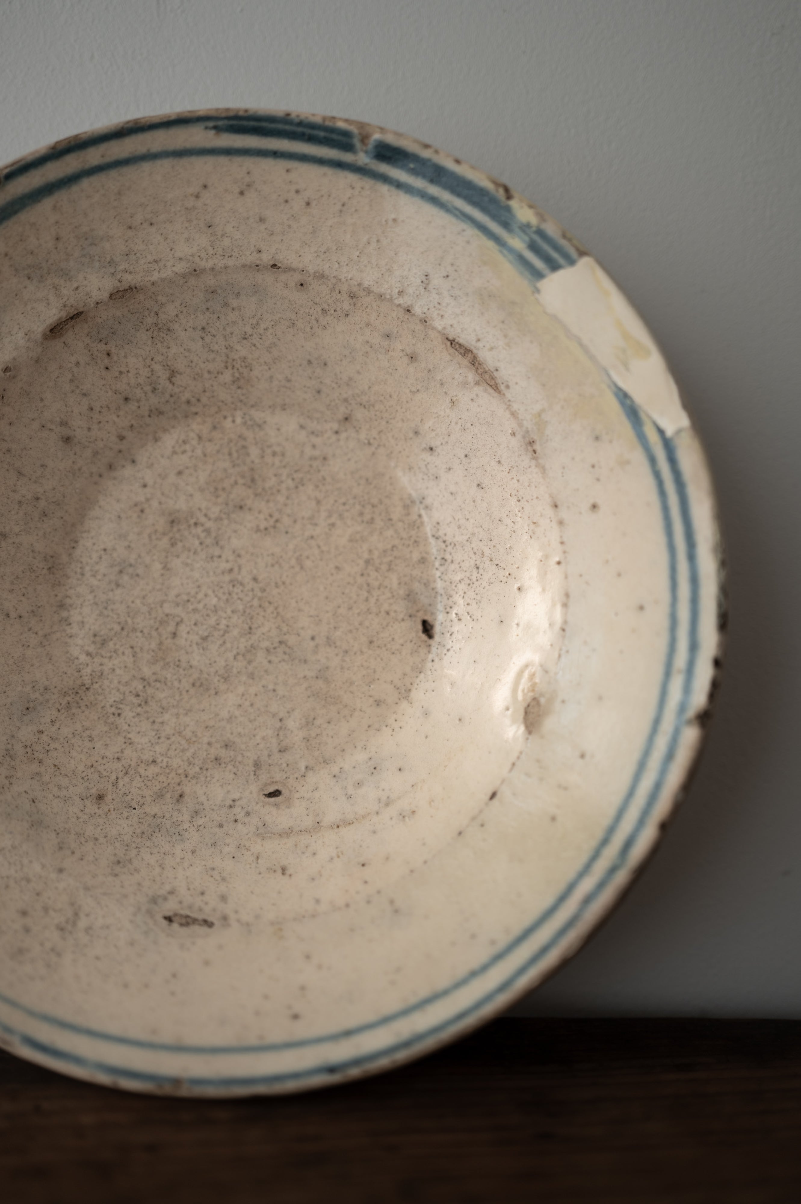 プーリア アンティーク 陶器 皿 19世紀 グロッターリエ AN-24147