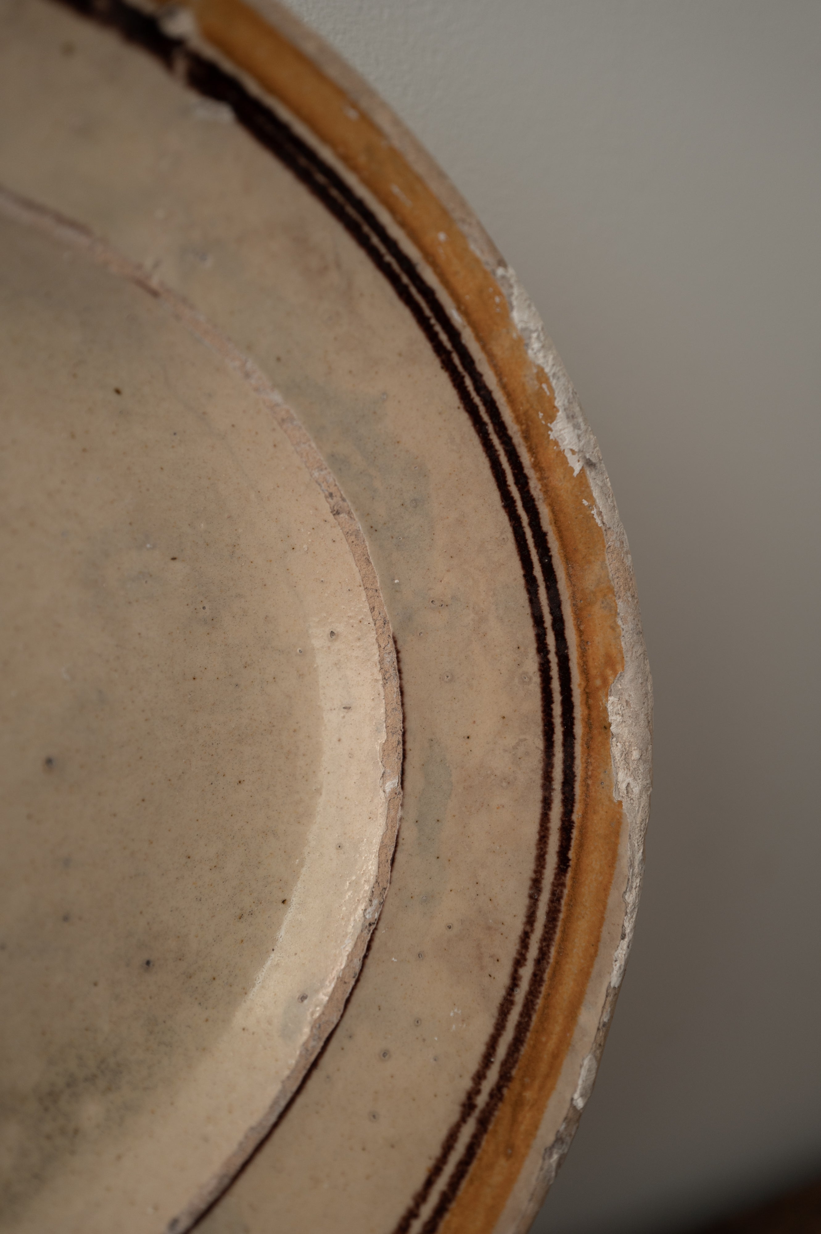 プーリア アンティーク 陶器 皿 19世紀 グロッターリエ AN-24169