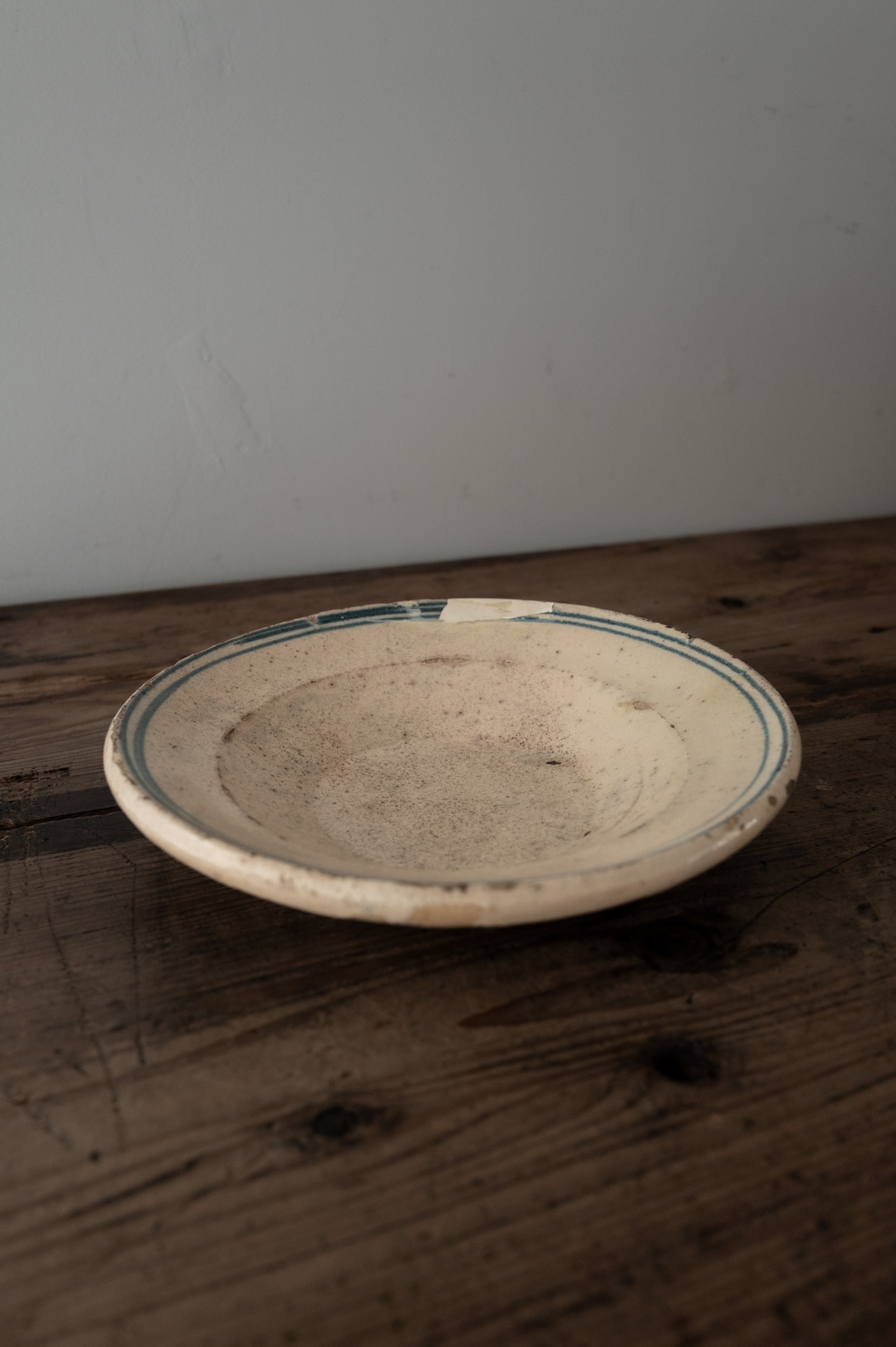 プーリア アンティーク 陶器 皿 19世紀 グロッターリエ AN-24147