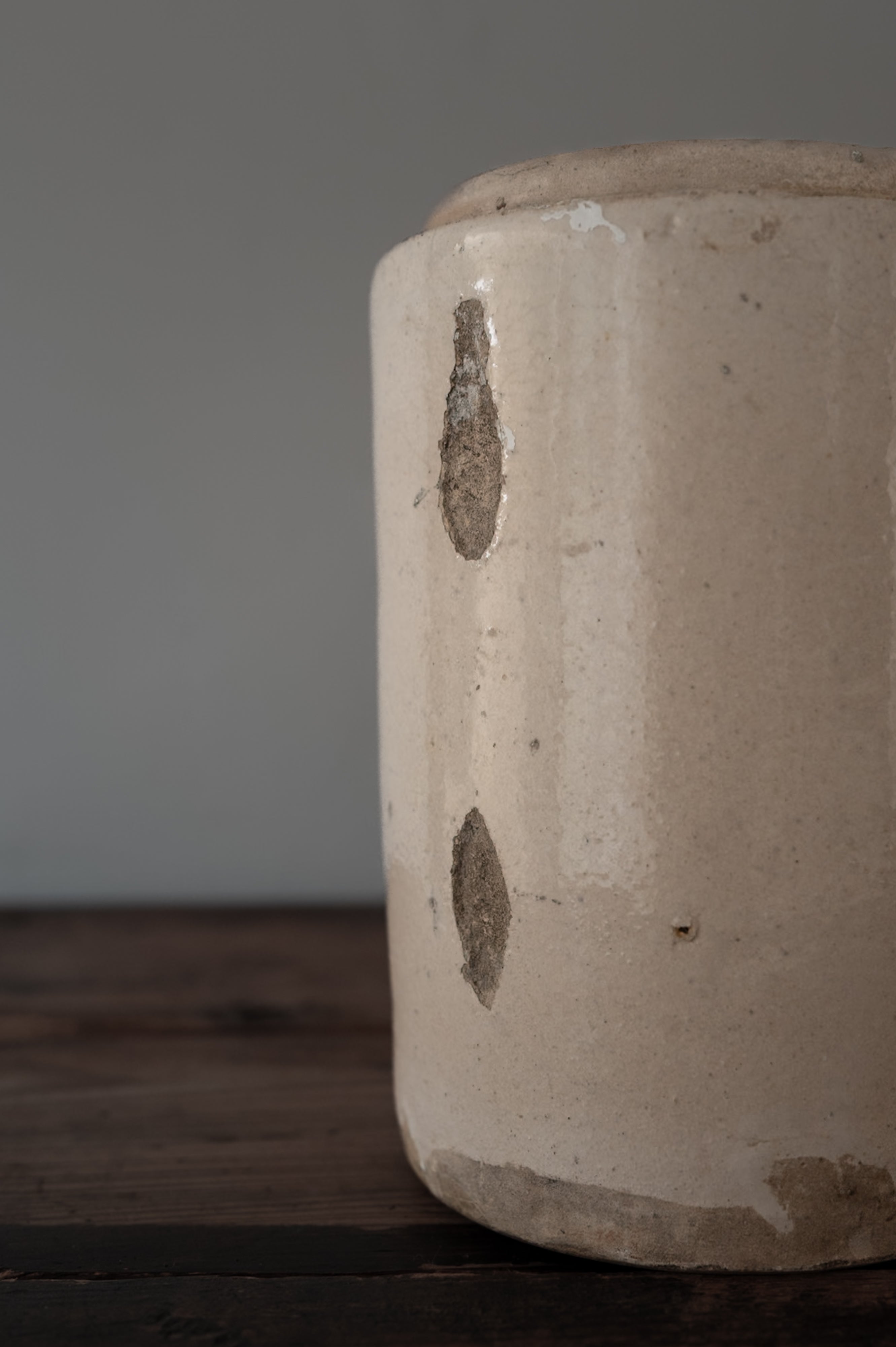 プーリア アンティーク 陶器 壺 19世紀 グロッターリエ AN-24164