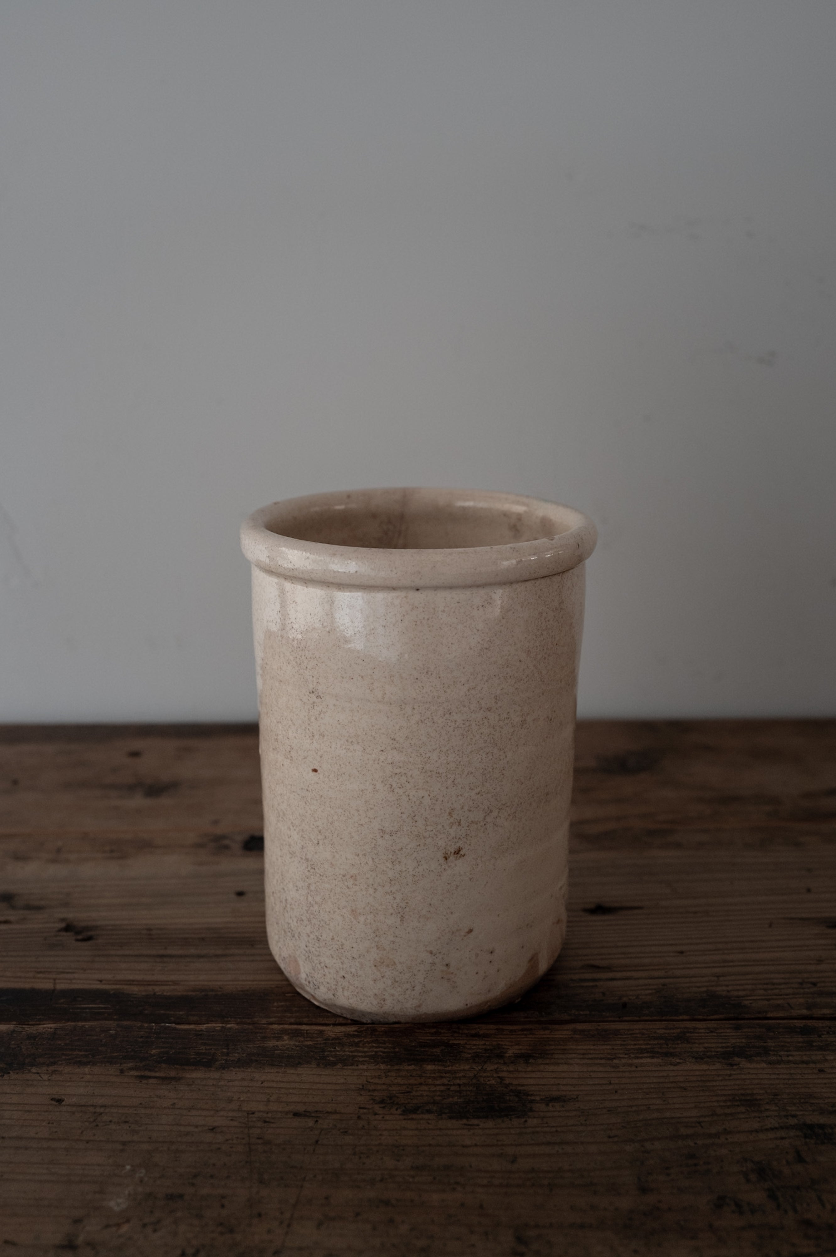 プーリア アンティーク 陶器 壺 19世紀 グロッターリエ AN-24165