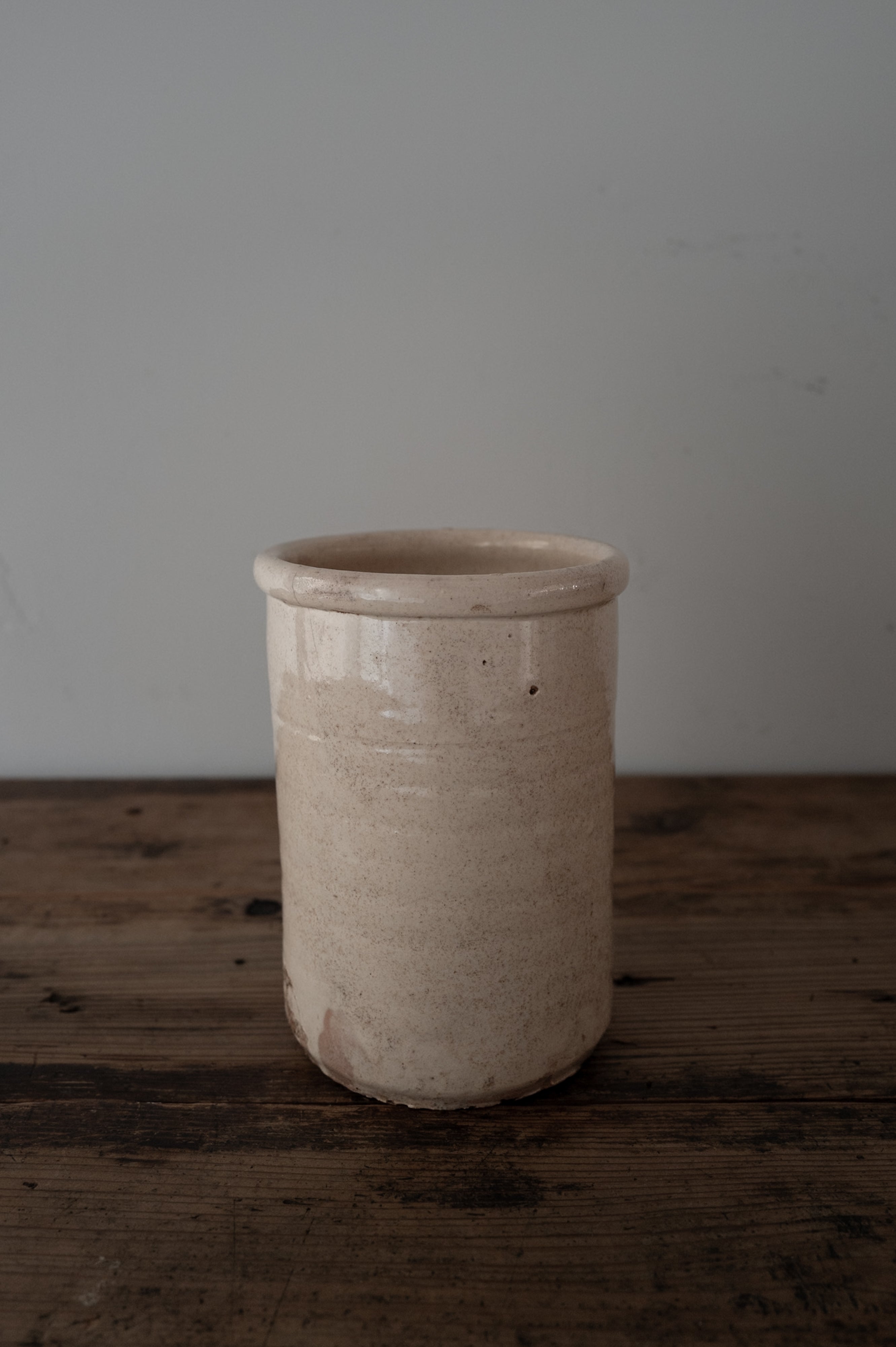 プーリア アンティーク 陶器 壺 19世紀 グロッターリエ AN-24165