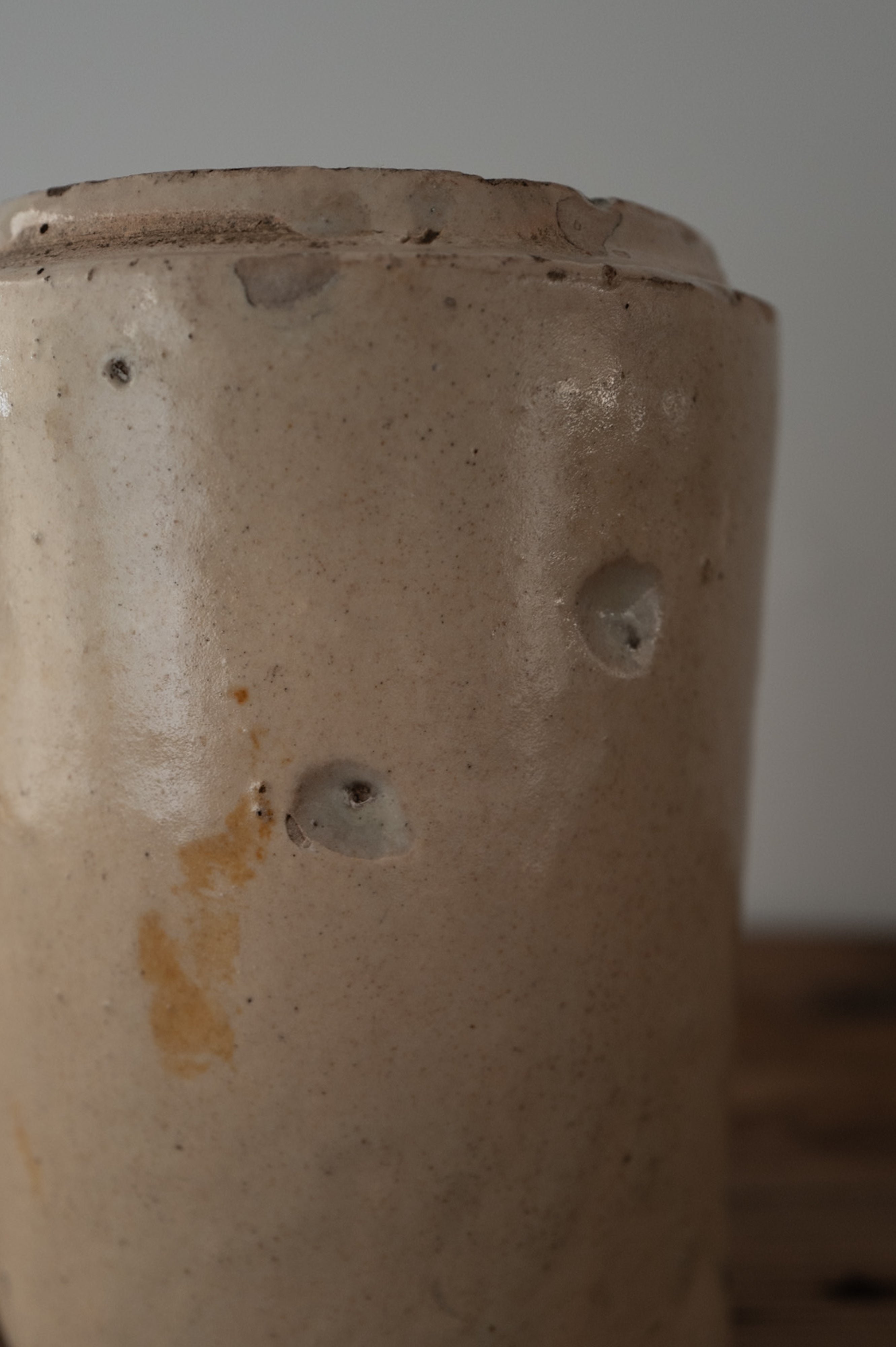 プーリア アンティーク 陶器 壺 19世紀 グロッターリエ AN-24133