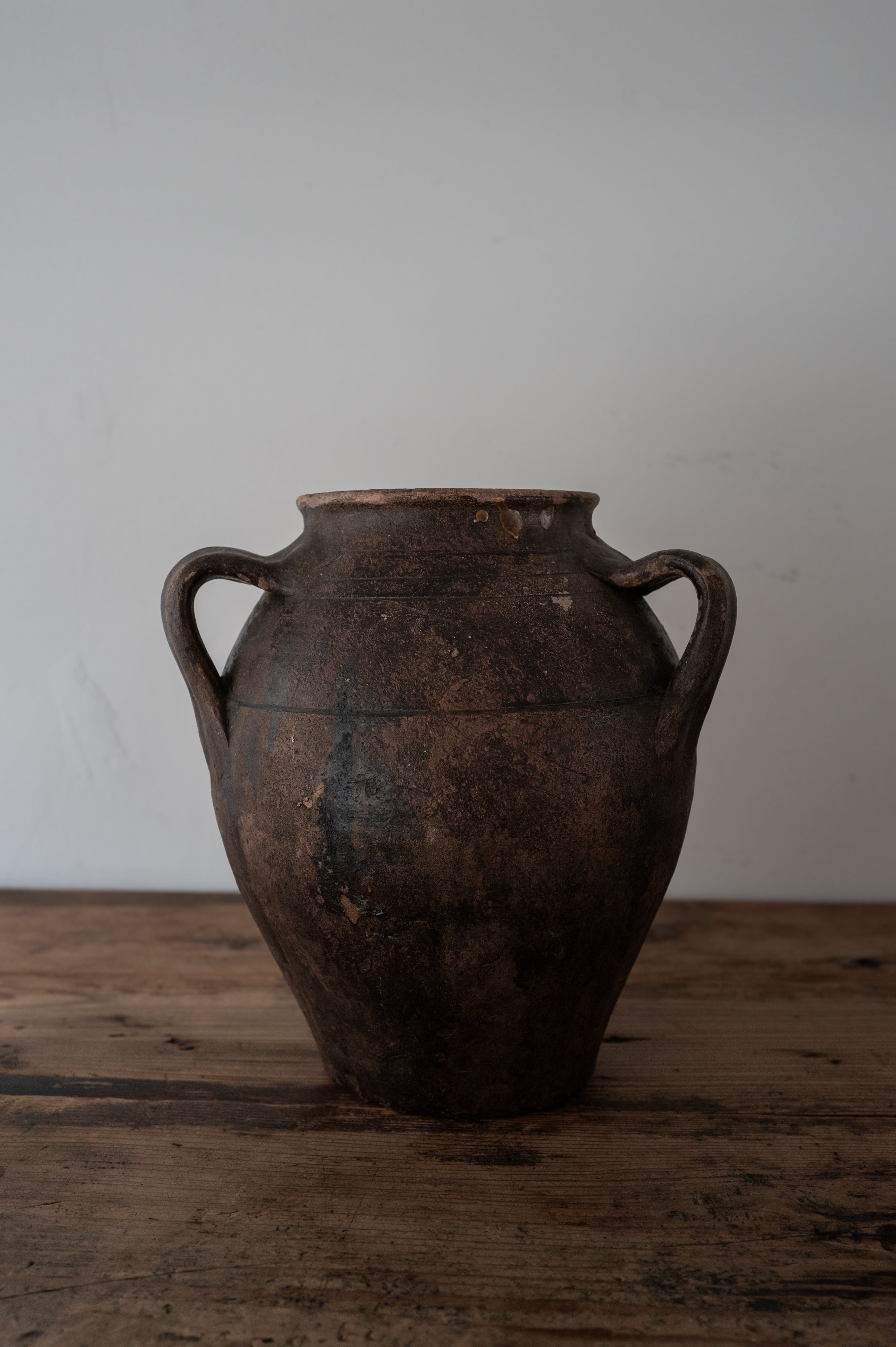 イタリア アンティーク 陶器 壺 19世紀 イタリア AN-24148