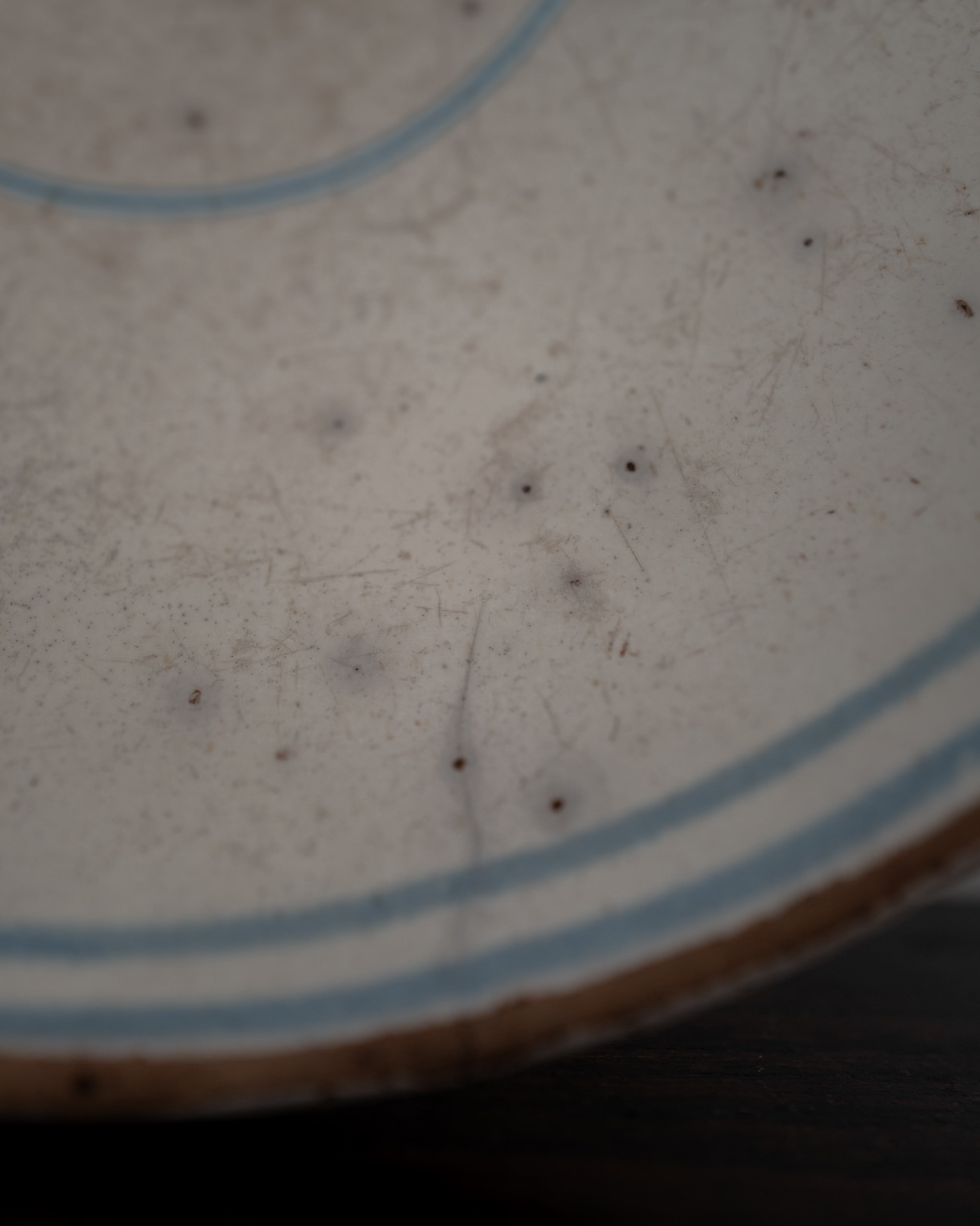 19th Century Italian Grottaglie, Puglia, Blue Ring Bowl AN-5203