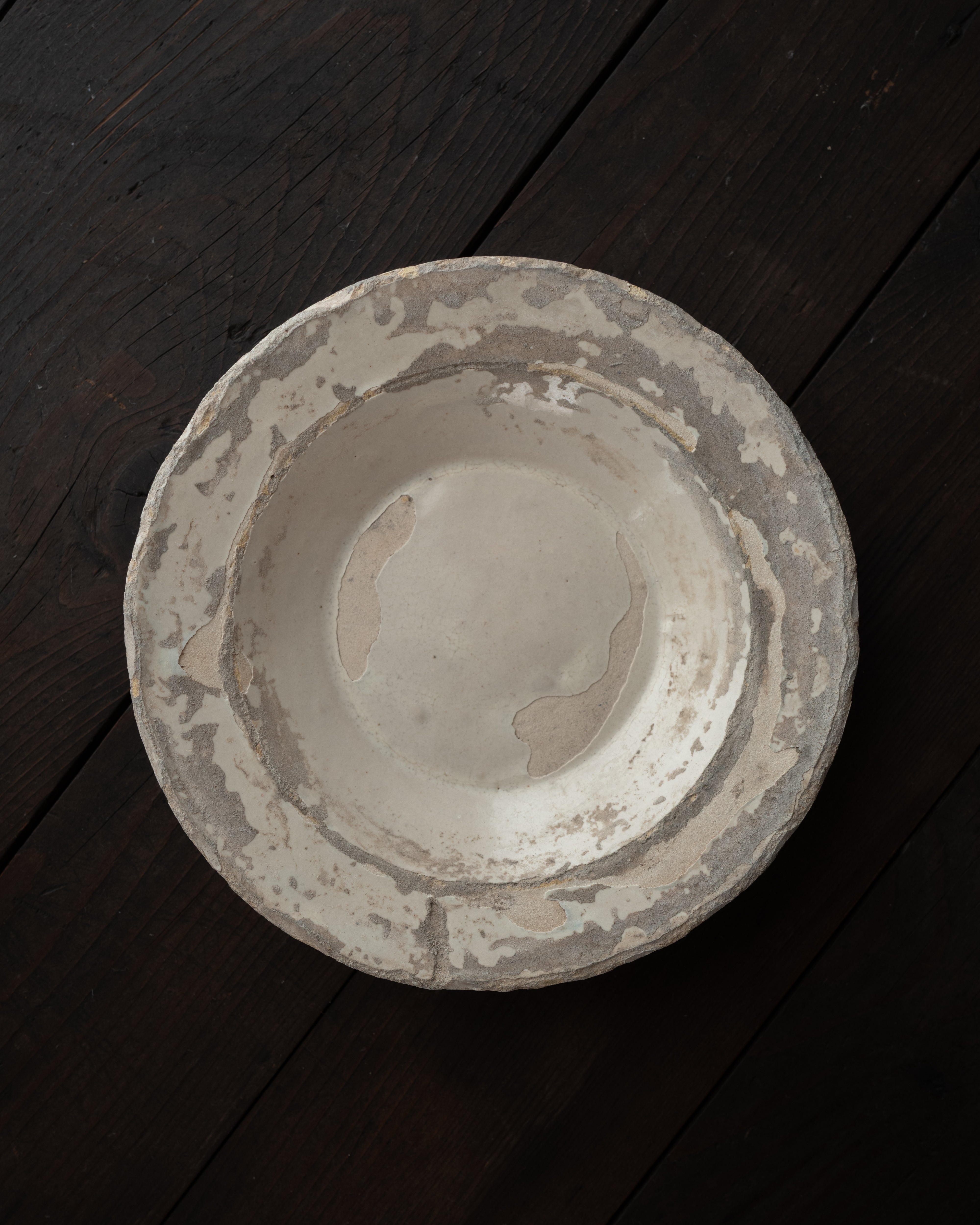  19世紀 イタリア プーリア グロッターリエ 平皿 AN-25231, ,- ambiant