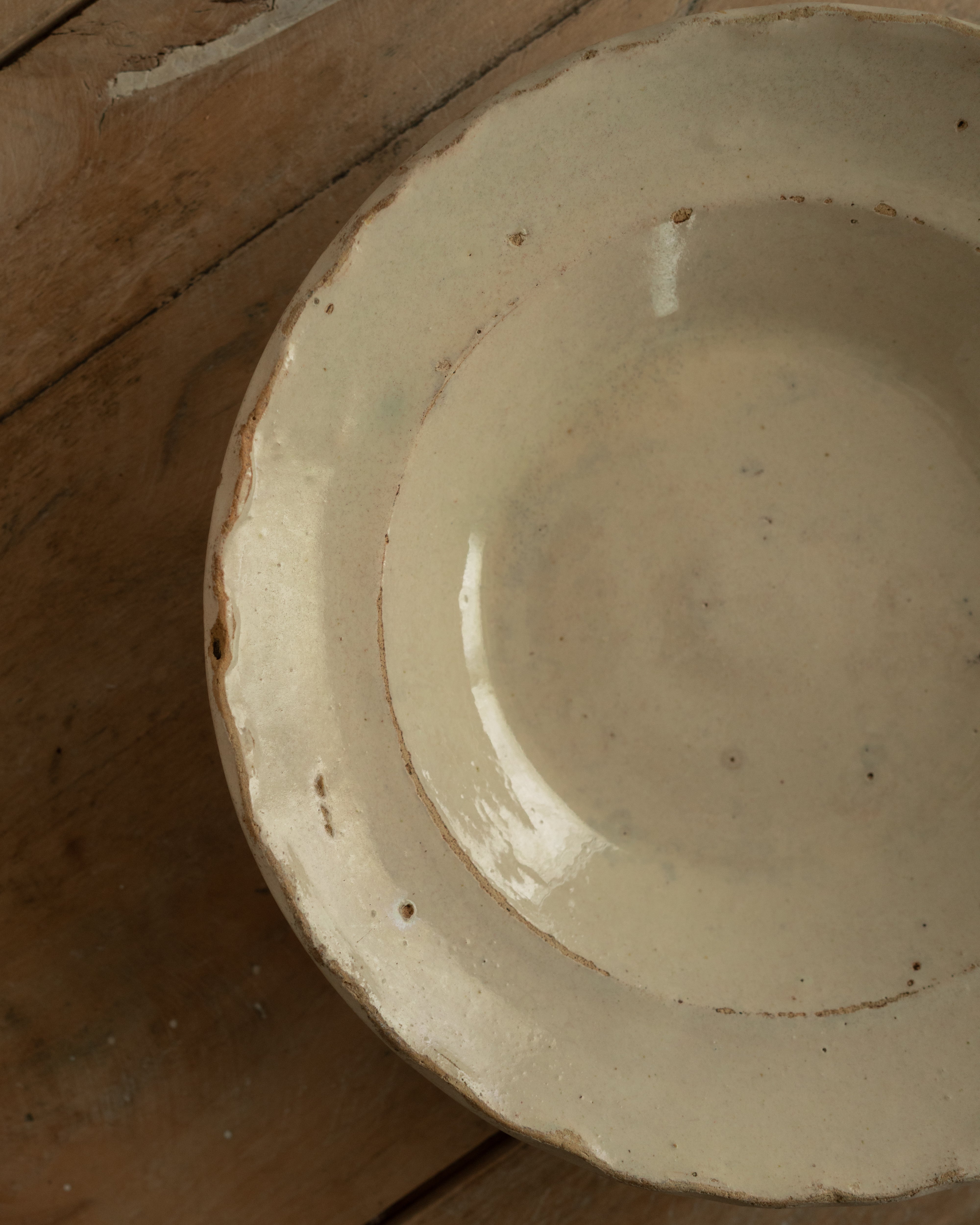 プーリア アンティーク 陶器 皿 19世紀 グロッターリエ AN-25194