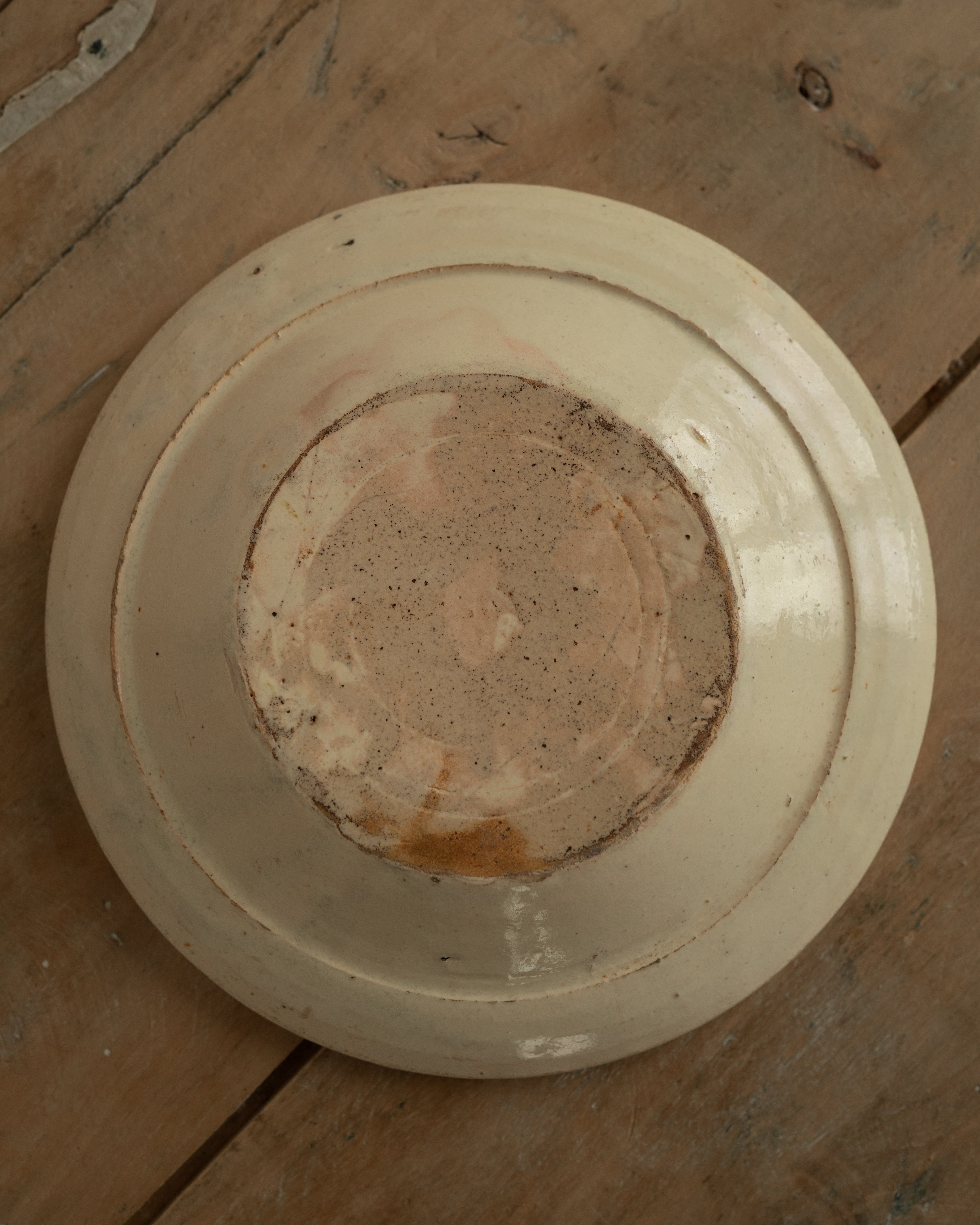  19世紀 イタリア プーリア グロッターリエ 錫釉 輪花皿 AN-5194, ,- ambiant